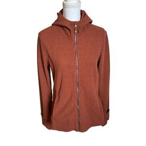 Sherpa Adventure Gear Kula Full Zip Hoodie Jacket Rust Orange Large